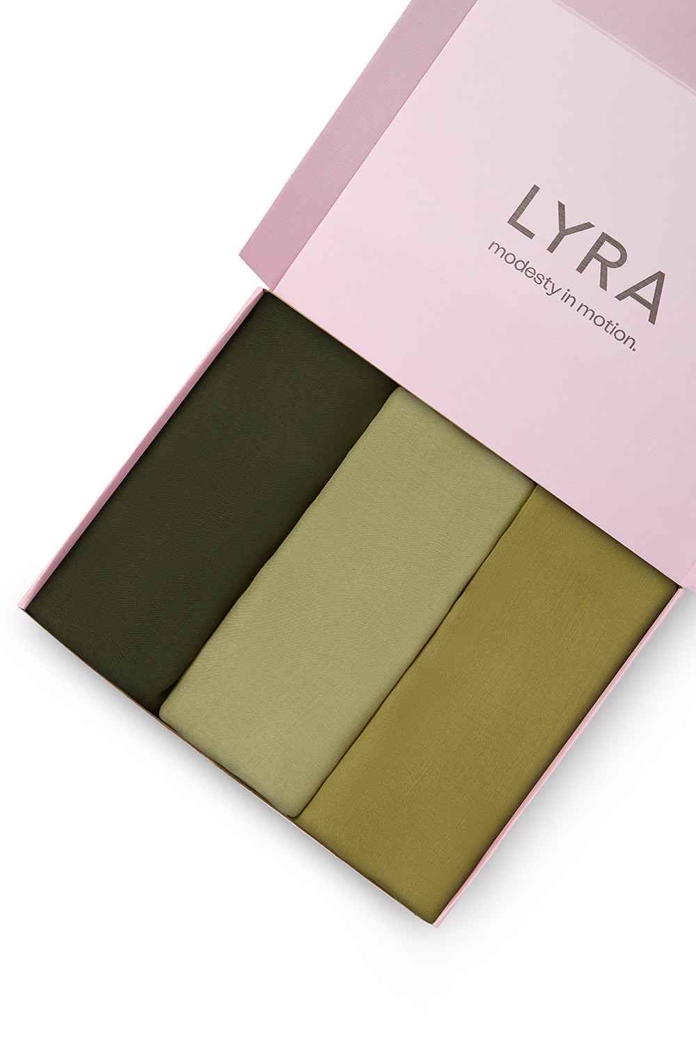 Bamboo Modal Hijab 3 Pack - Olive, Pistachio & Moss